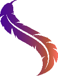 piuma-sfumata-viola-arancio-simbolo-di-trasformazione-e-liberta-simonamotta Piuma viola e arancio a forma di S simbolo di libertà e trasformazione